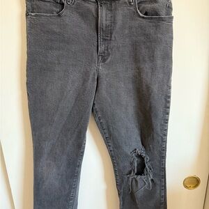 Good American Charcoal Denim Jeans
